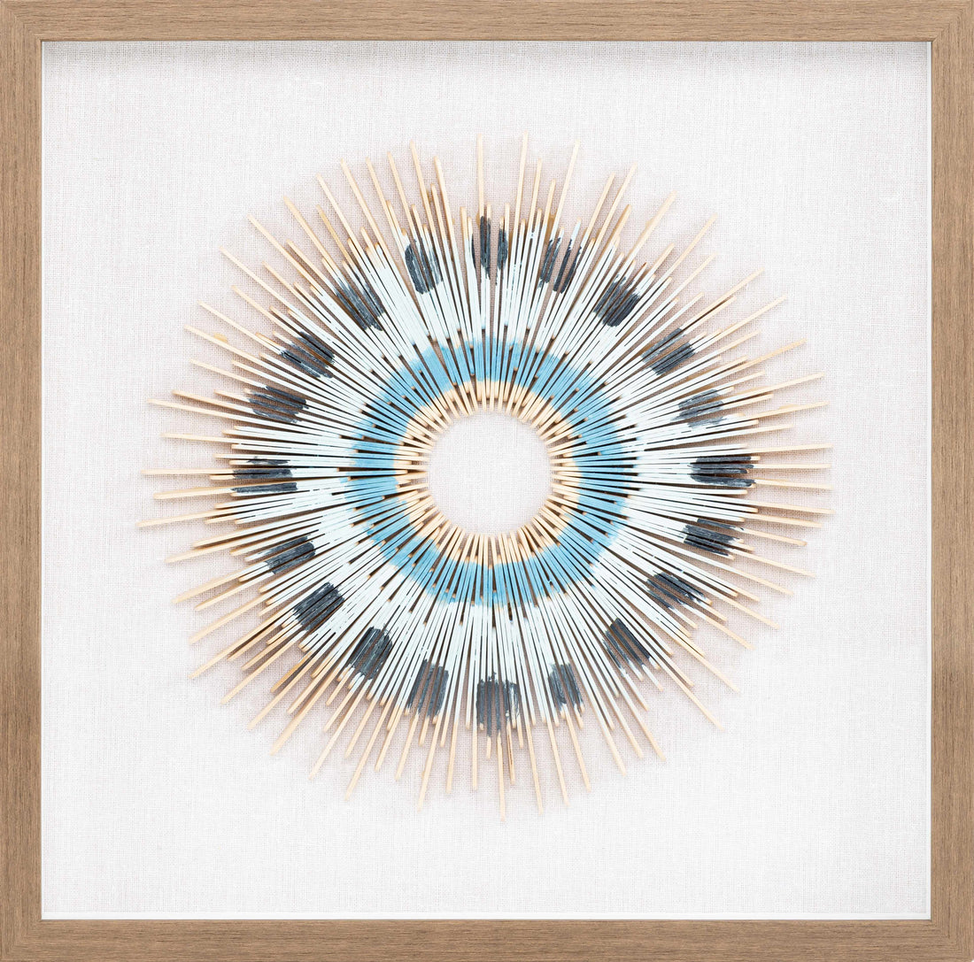 Yenice Natural Wood Geometric Wall Art Set Of Two