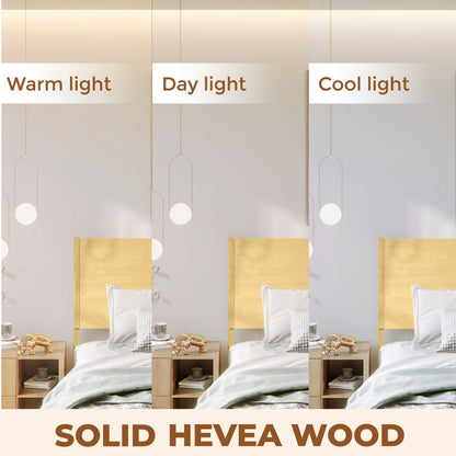 Acacia Haven Deluxe Wood Platform Bed Frame for Ultimate Comfort and Style