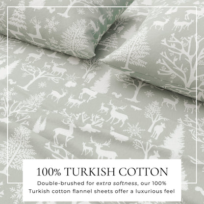 Turkish Cotton Flannel Sheet Sets - Lakeview Collection